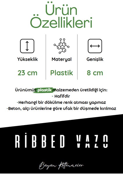 Ribbed Vazo - Dekoratif Obje - Dekoratif Vazo fiyatları