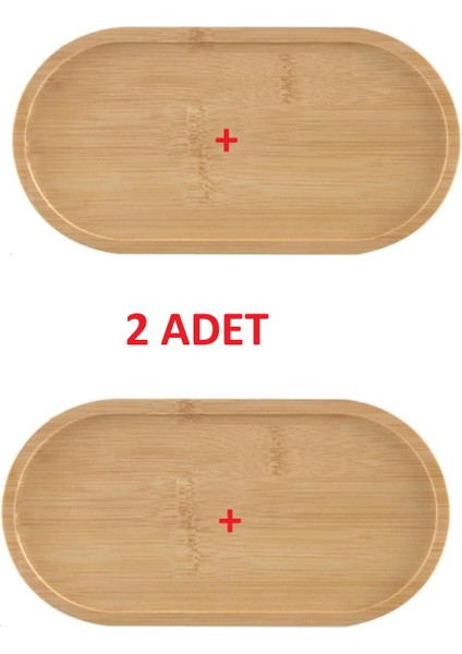 Bambu Oval Sunum ve Servis Tepsisi Yağdanlık Altlığı, Mutfak ve Banyo 2 Adet fırsatları