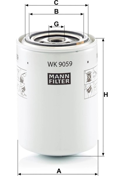 Wk 9059 - Yakıt Filtresi - Mann Fılter fiyatları