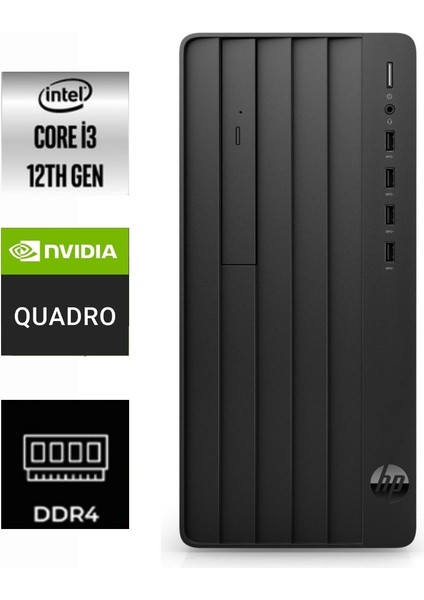 Pro Tower 290 G9 I3-12100 9M938AT-065 32GB 512GB Quadro T400 Freedos Masaüstü Bilgisayar