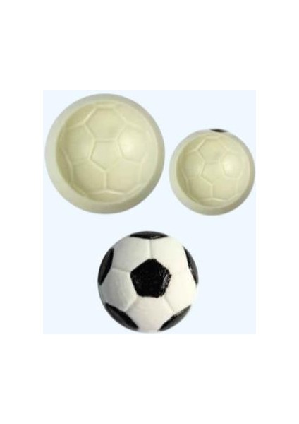 Şeker Hamuru Kalıbı Futbol Topu 2 Li