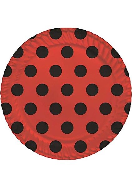 Süpertrend Red Polka Dot Paper Plates
