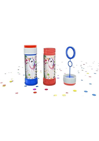 Süpertrend Rainbow Unicorn Double Bubble Köpük Balon 2li