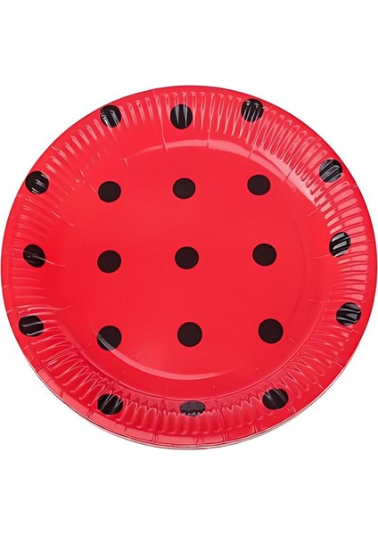 Süpertrend Red Polka Dot Paper Plates
