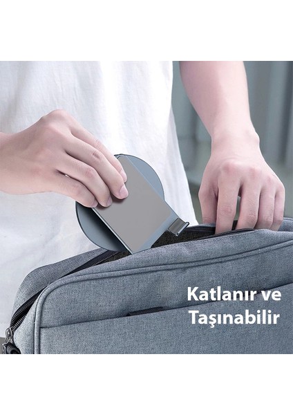 Dux Ducis Es Series Alüminyum Alaşımlı 360° Dönebilen Katlanır Telefon Stand? - KA4252-4460 indirimleri