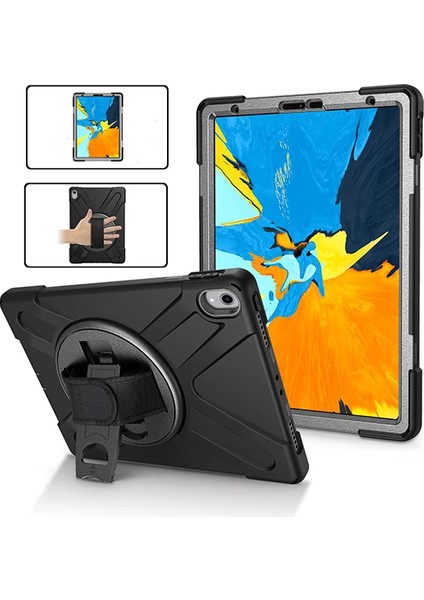 Ipad Pro 11 Inch (2021-2020-2018)3 Katmanlı Standlı Zırh KILIF-(1903) - KA3152-3763