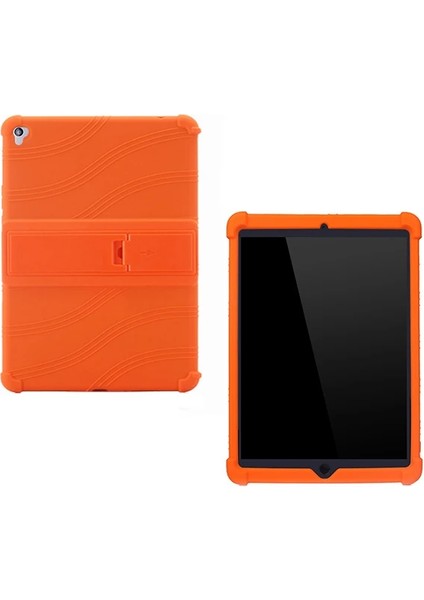 Ipad 7 10.2 Inch- Ipad Air 3 10.5 Inch Kılıf Standlı Darbe Emici Silikon Kılı - KA4382-8401
