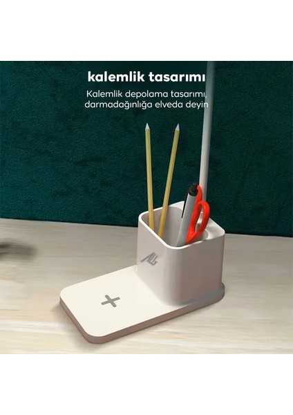 Ally Kablosuz Sarj Göz Korumali Portatif LED Masa Lambasi KALEMLIK-(1903) - KA6117-6976 modelleri