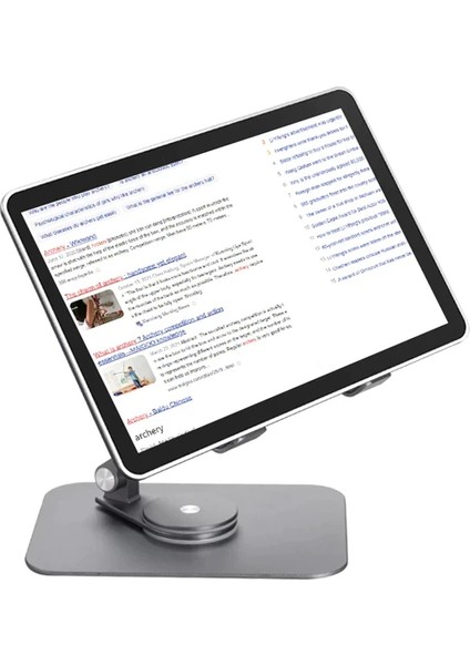 Ally L08 360 Derece Dönebilen Masaüstü Metal Tablet STANDI-(1903) - KA9637-8882