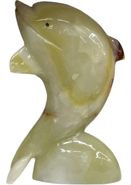 Orjinal Onyx Taşı Dekor Yunus Balığı