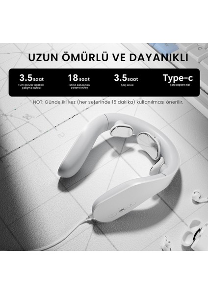 Iç ve Dış Isı, Elektrik ve Frekanslı 4 Modlu Şarjlı Masaj Aleti indirimleri