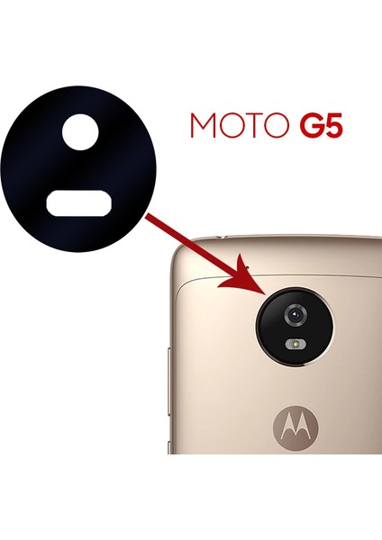 Motorola Moto G5 Kamera Lens KAPAK-(1903) - KA1982-8643 fiyatları