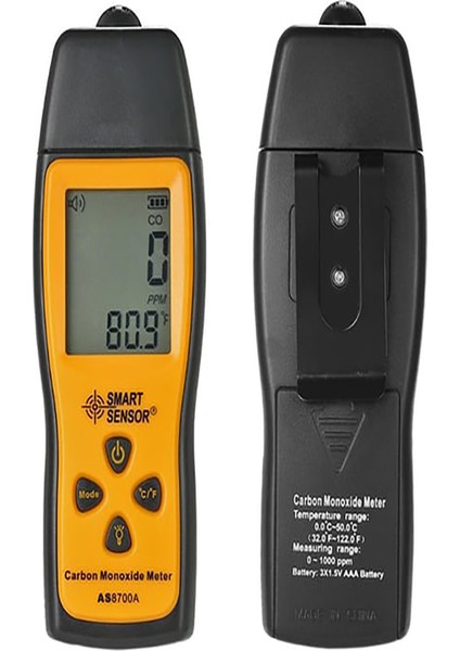Smart Sensor AS8700A Akıllı Sensör El Tipi Karbonmonoksit Co Gazı Kaçak Dedektörü fiyatları