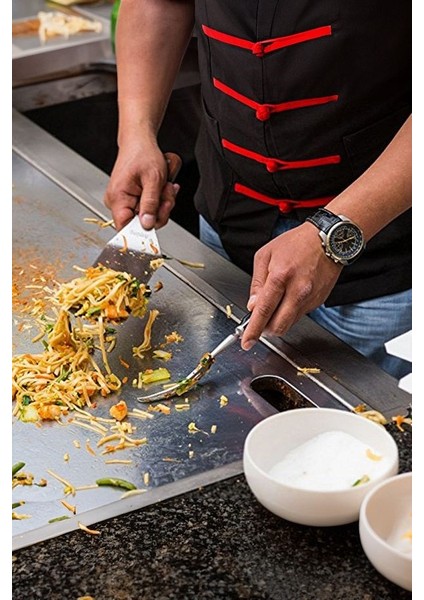 Ahşap Saplı Paslanmaz Çelik Spatula Pasta Tatlı Baklavacı Spatulası