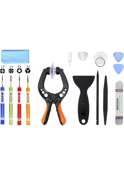 Jıafa JF-8103 15 Parça Iphone 7-8-7p-8plus Için Tamir SETI-(1903) - KA8948-6228