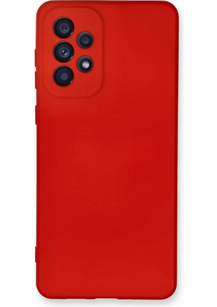 Samsung Galaxy A33 5g Kılıf Nano Içi Kadife Silikon - Kırmızı - KA1360-1542