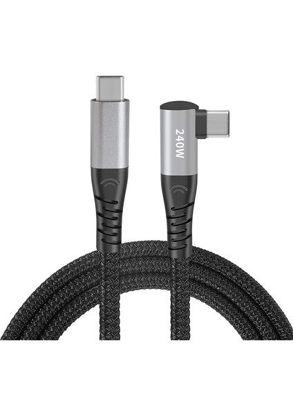 Ally 240W Type-C To Type-C Yatay Laptop-Telefon Hızlı Data ve Şarj KABLOSU-(1903) - KA2170-3856