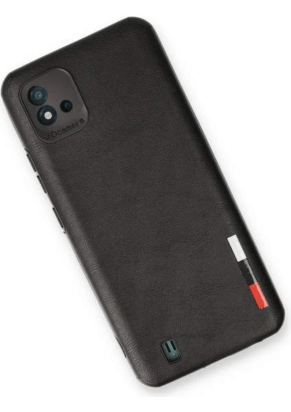 Realme C11 2021 Kılıf Loop Deri Silikon - Siyah - KA2507-6760