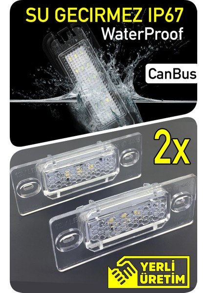 Volkswagen VW Bora 1998-2005 Canbus LED Plaka Aydınlatma Ledi Lambası