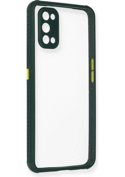 Realme 7 Pro Kılıf Miami Şeffaf Silikon - Koyu Yeşil - KA2803-6807