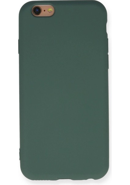 iPhone 6 Kılıf Nano Içi Kadife Silikon - Koyu Yeşil - KA7249-6030