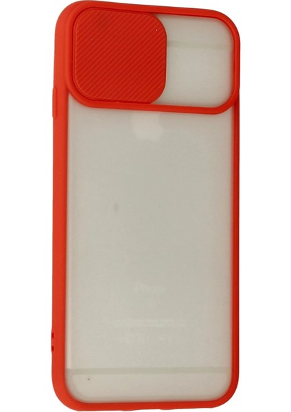 iPhone 6 Kılıf Palm Buzlu Kamera Sürgülü Silikon - Kırmızı - KA8693-6357 modelleri