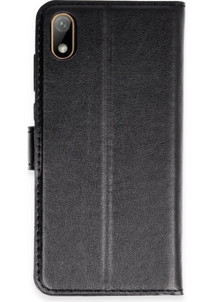 Huawei Y5 2019 Kılıf Trend S Plus Kapaklı Kılıf - Siyah - KA6008-4492