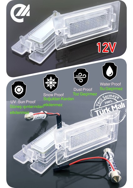 Bmw 3 Serisi E46 M3 1993-2003 Canbus LED Plaka Aydınlatma Ledi Lambası LED Edition