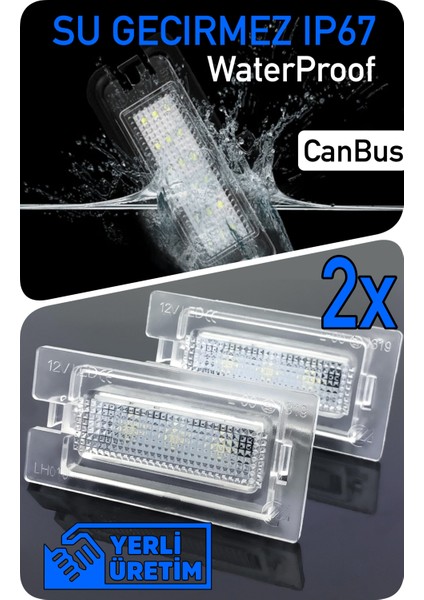 Bmw 3 Serisi E46 M3 1993-2003 Canbus LED Plaka Aydınlatma Ledi Lambası LED Edition