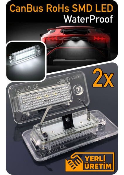 Audi A4 B6 B7 8E 8H 2000-2008 Canbus LED Plaka Aydınlatma Ledi Lambası fiyatları