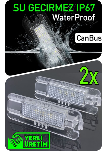 Volkswagen Vw Bora 4 1j2 1998-2005 Canbus LED Plaka Aydınlatma Ledi Lambası LED Editıon