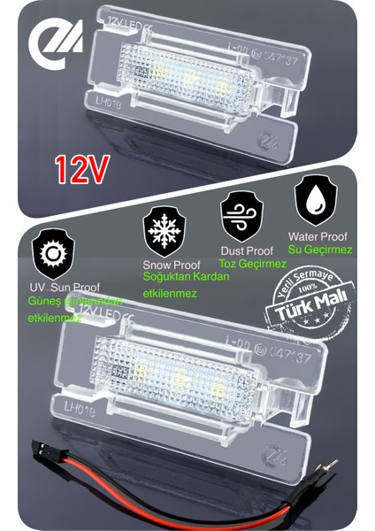 Bmw 1 Serisi E81 E82 E87 E88 2003-2013 Canbus LED Araç Içi Ayak Altı Bölmesi Aydınlatma Ledi Lambası LED Edıtıon