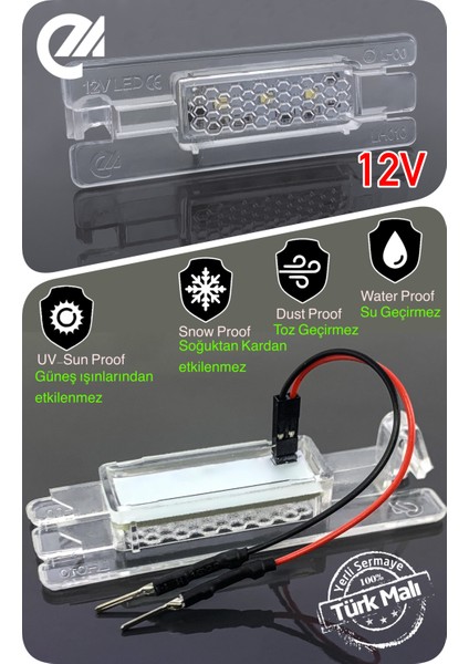 Volkswagen Vw Polo 6n Sadece 5 Kapı 2000-2005 Canbus LED Bagaj Aydınlatma Ledi Lambası LED Edıtıon
