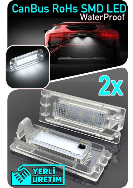 Renault Megane 2 3 Sedan Hatchback Coupe Cabrio Canbus LED Plaka Aydınlatma Ledi Lambası LED Edıtıon