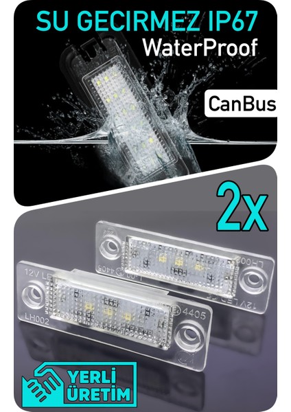 Skoda Superb 1 Limousine Sedan 2001-2008 Canbus LED Plaka Aydınlatma Ledi Lambası LED Edıtıon