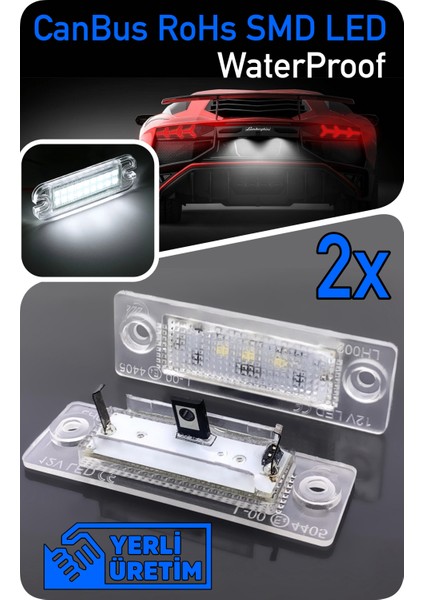 Skoda Superb 1 Limousine Sedan 2001-2008 Canbus LED Plaka Aydınlatma Ledi Lambası LED Edıtıon fiyatları