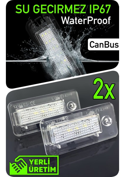 Audi Q7 4L 2006-2015 Canbus LED Plaka Aydınlatma Ledi Lambası fırsatları