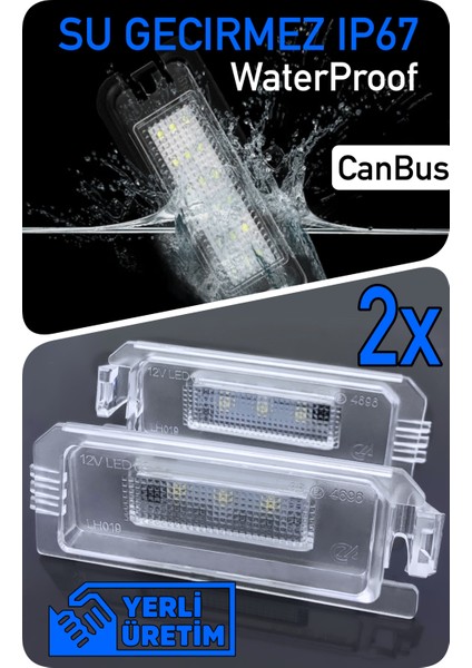 Kia K5 K7 Cadenza 2016-2021 Canbus LED Plaka Aydınlatma Ledi Lambası fiyatları