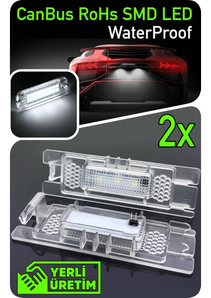 Fiat Marea Limousine Sedan Weekend 1996-2007 Canbus LED Plaka Aydınlatma Ledi Lambası