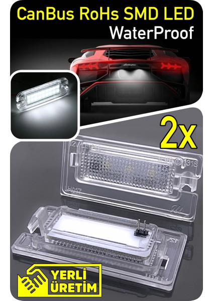 Mini Cooper One R50 R52 R53 2001-2008 Canbus LED Plaka Aydınlatma Ledi Lambası modelleri