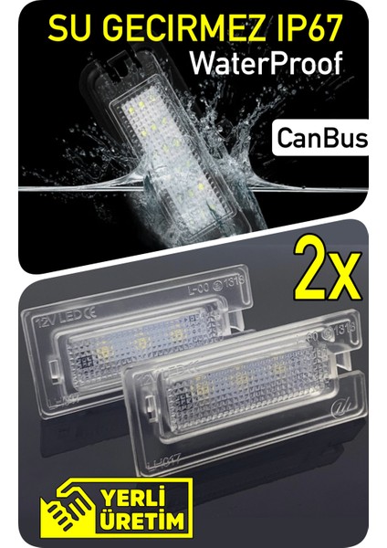 Mini Cooper One R50 R52 R53 2001-2008 Canbus LED Plaka Aydınlatma Ledi Lambası fırsatları