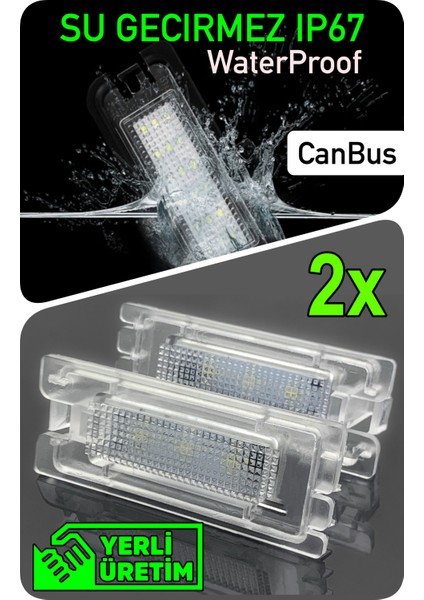 Nıssan Interstar NV300 NV400 X62 X70 X82 Canbus LED Plaka Aydınlatma Ledi Lambası LED Edıtıon