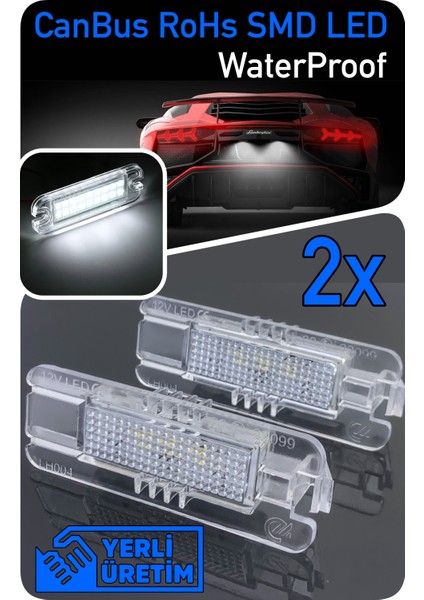 Volkswagen VW Polo 3 4 5 6 6R 6C 6N 9N Canbus LED Plaka Aydınlatma Ledi Lambası