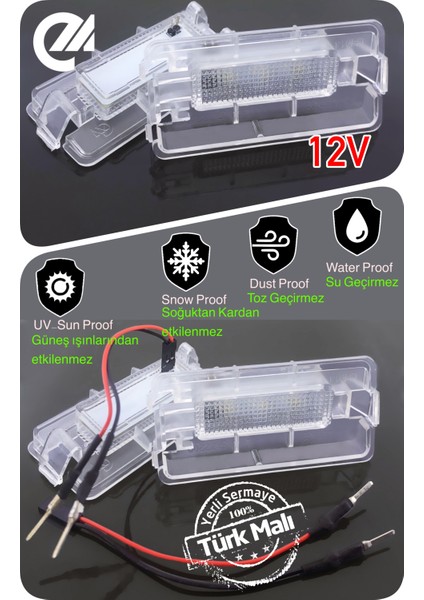 Seat Leon 1 2 1p 1m 1999-2012 Canbus LED Plaka Aydınlatma Ledi Lambası LED Edıtıon