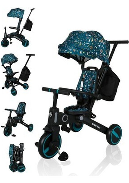 Trike Plus F5 Ebeveyn Kontrollü Çift Yönlü Katlanabilir Bisiklet