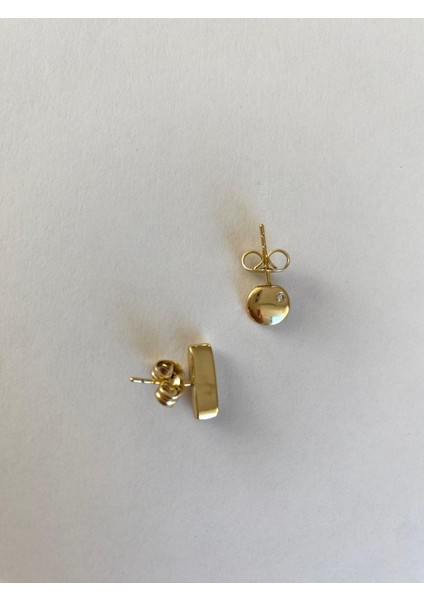 Xuping Minimal Çivi Farklı Şekil Gold Top Küpe fiyatları