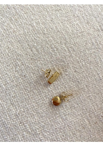 Xuping Minimal Çivi Farklı Şekil Gold Top Küpe fırsatları