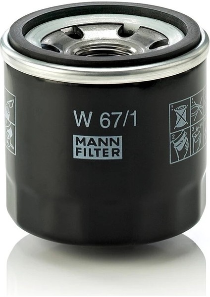 W 67/1 - Yağ Filtresi - Mann Fılter