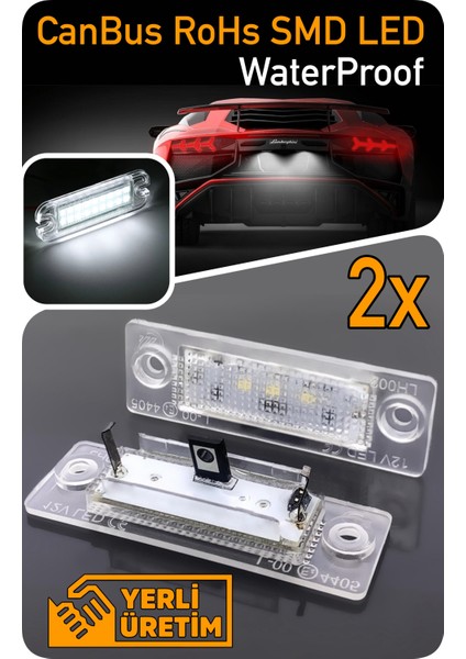 Volkswagen VW Jetta 3 MK5 2005-2010 Canbus LED Plaka Aydınlatma Ledi Lambası