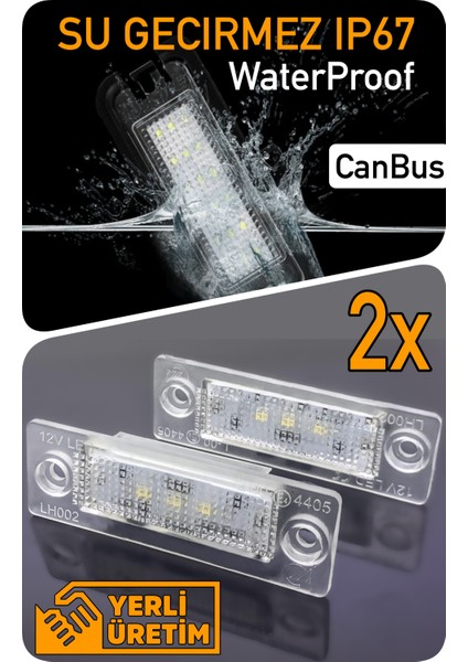 Volkswagen VW Jetta 3 MK5 2005-2010 Canbus LED Plaka Aydınlatma Ledi Lambası fiyatları